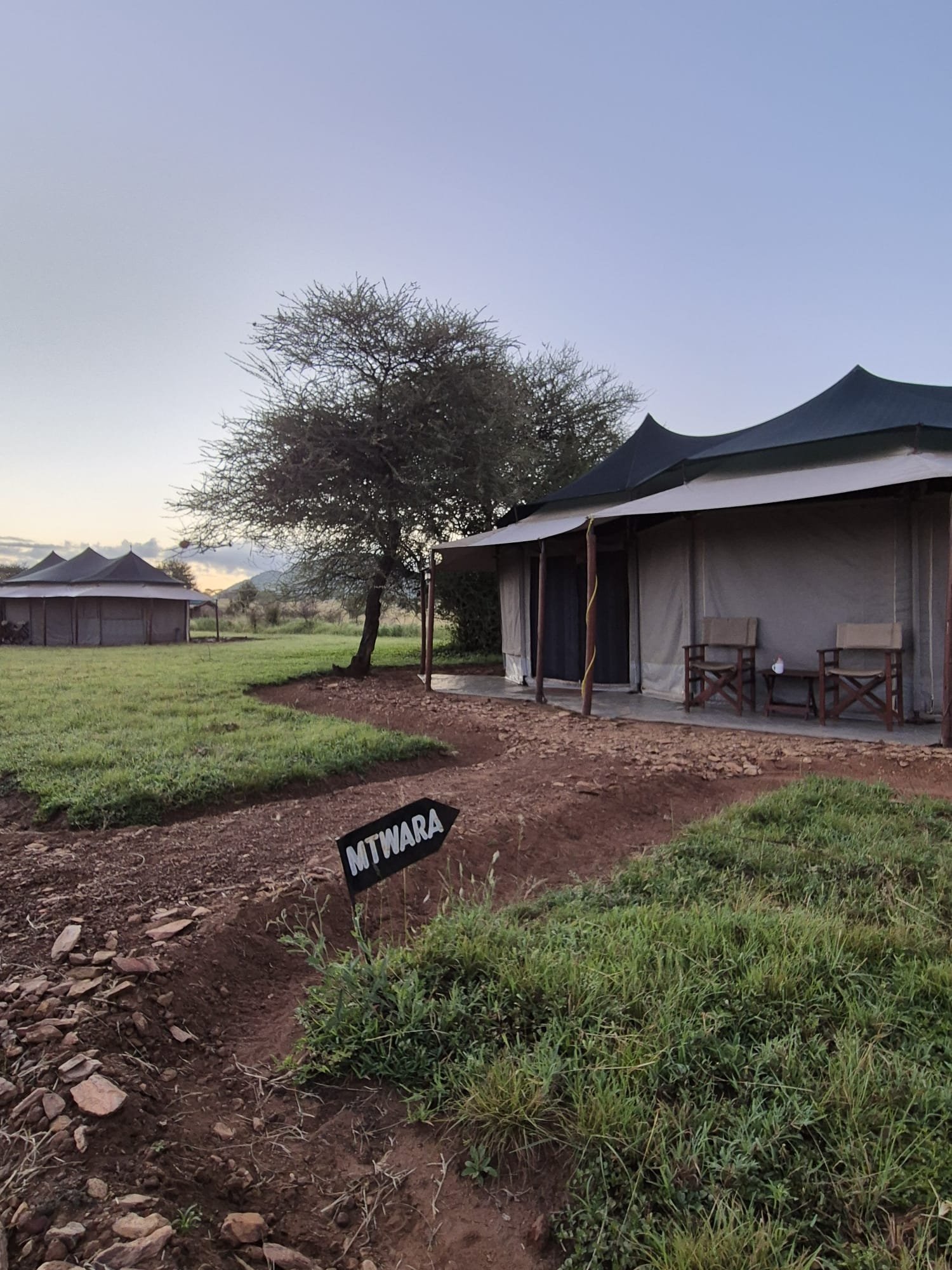 Luxury tented camp in Serengeti National Park during a private safari